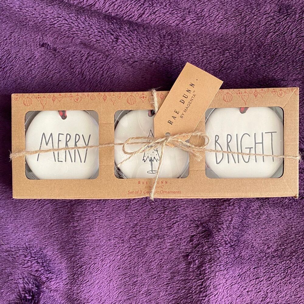 Rae Dunn Holiday Christmas Ornaments